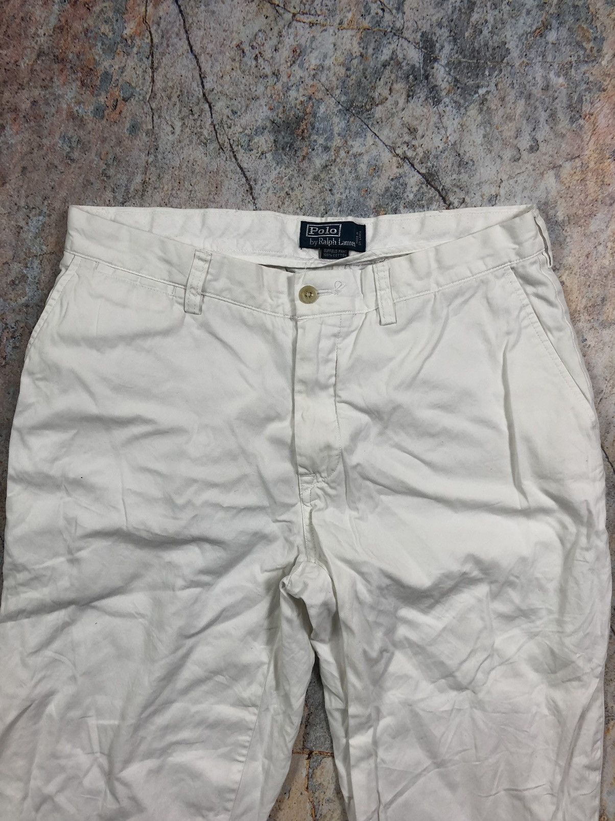 Polo Ralph Lauren × Vintage Ralph Lauren white casual vintage pants Size US 34 / EU 50 - 3 Thumbnail