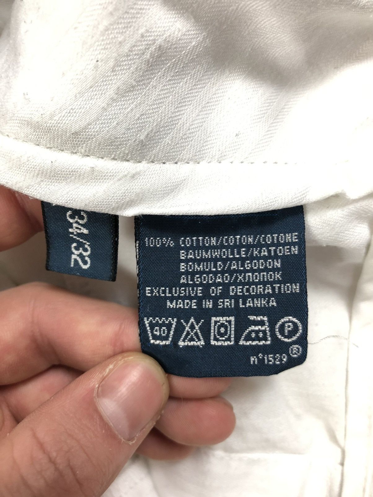 Polo Ralph Lauren × Vintage Ralph Lauren white casual vintage pants Size US 34 / EU 50 - 4 Thumbnail