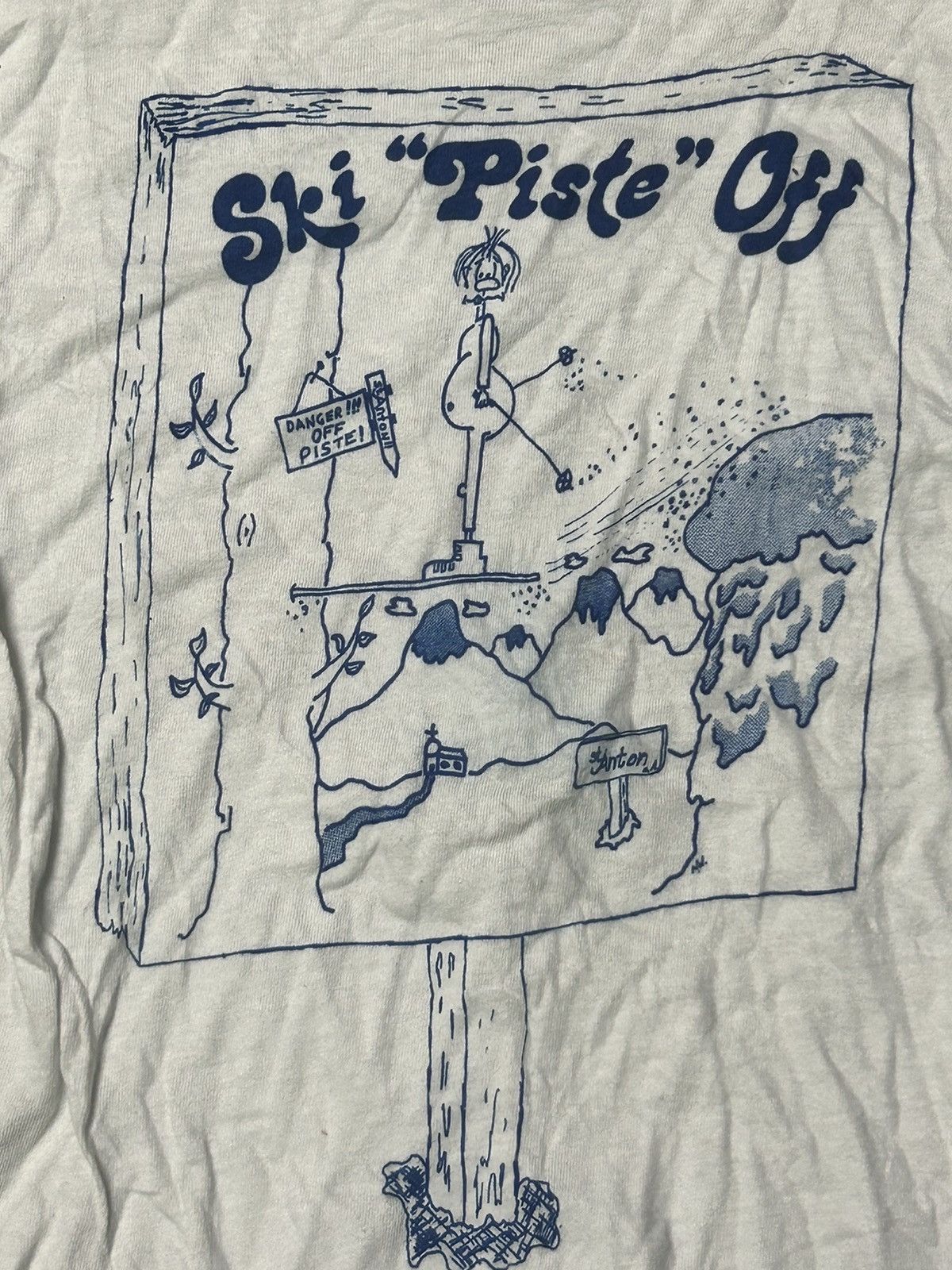 Vintage Ski patrol France T-shirt 80s Size US M / EU 48-50 / 2 - 1 Thumbnail