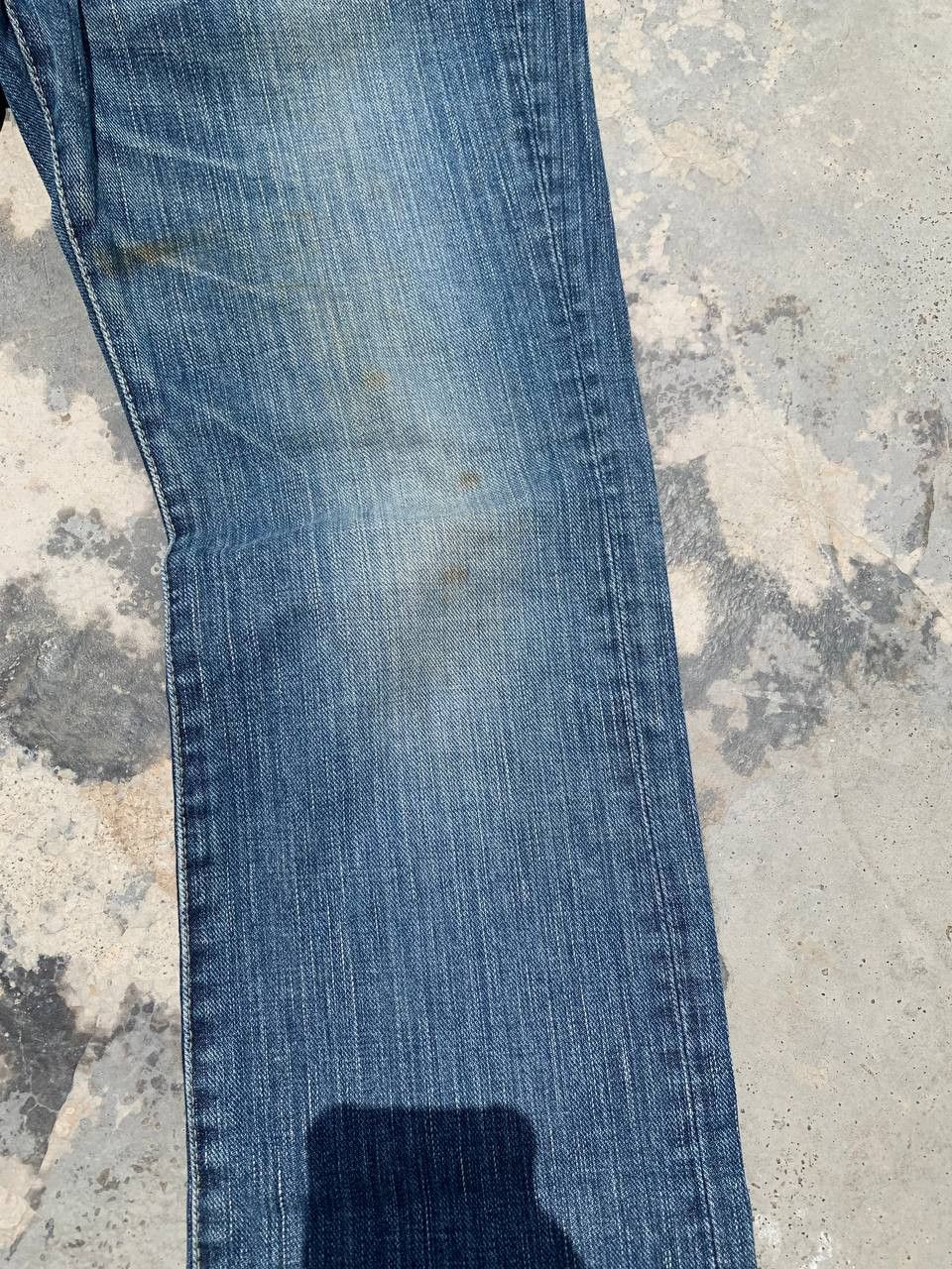 Japanese Brand Retro Punk Burnout Light Distressed Suspender Denim Size US 31 - 15 Thumbnail
