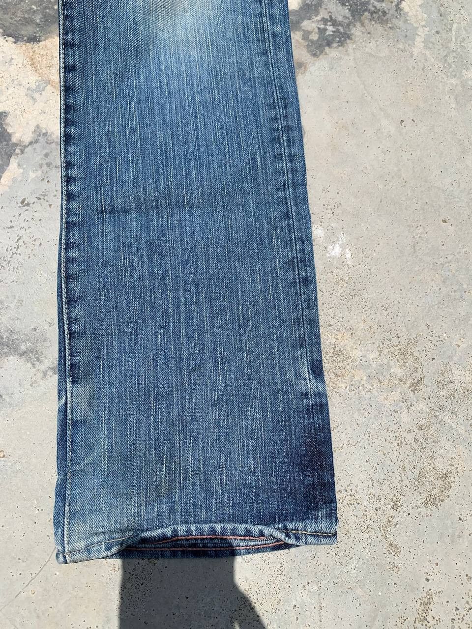 Japanese Brand Retro Punk Burnout Light Distressed Suspender Denim Size US 31 - 14 Thumbnail