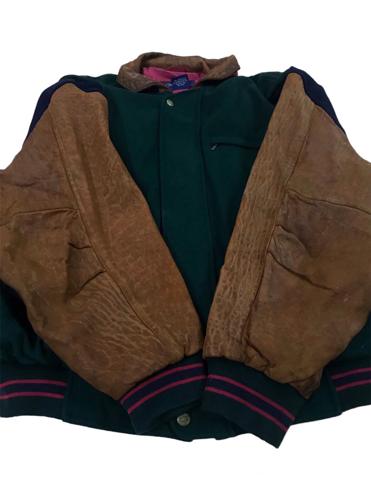 Gant Vintage Varsity Wool Leather Jacket Gant Rare Streetwear Size US L / EU 52-54 / 3 - 5 Thumbnail