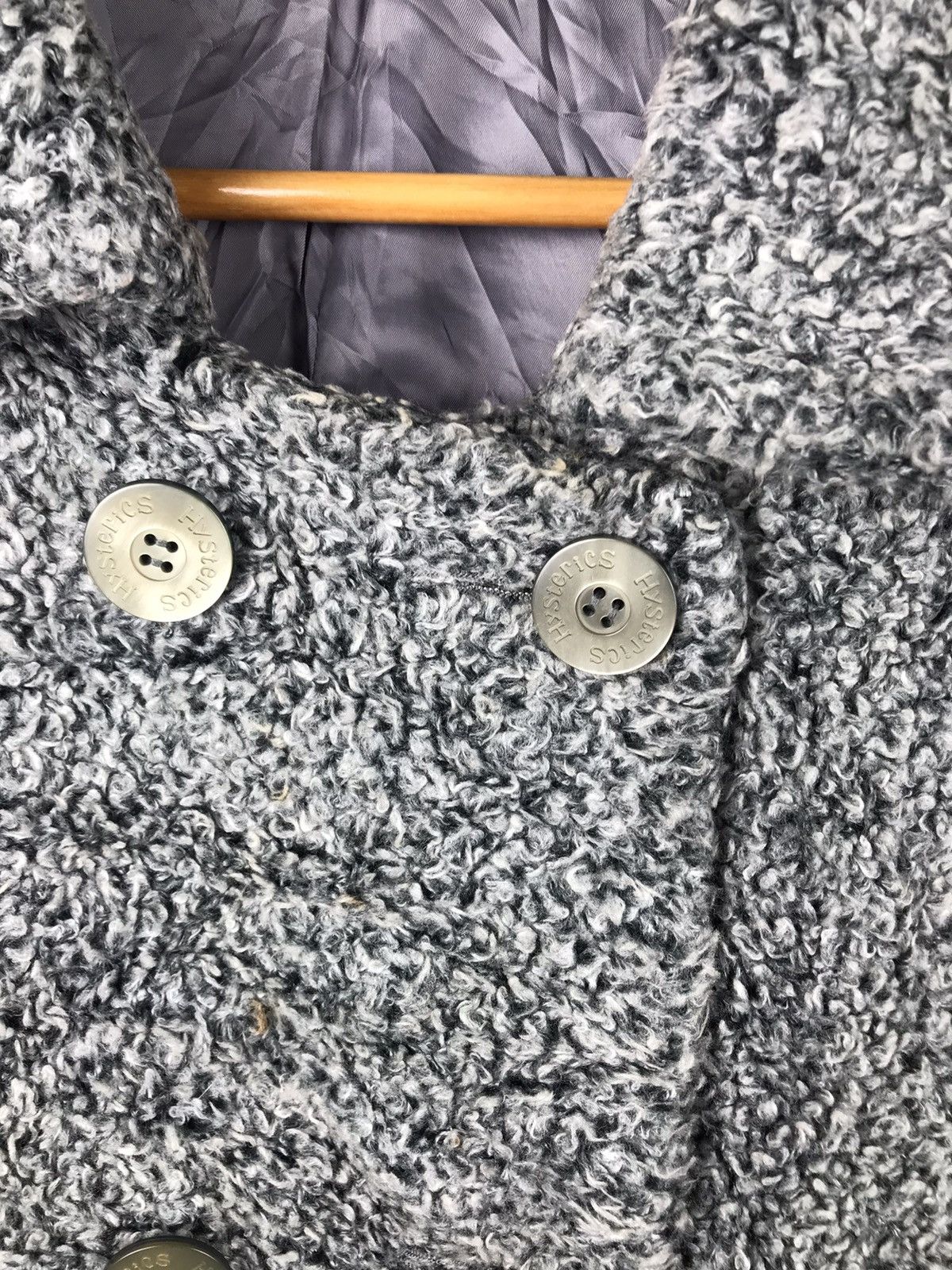 Hysteric Glamour Vtg Hysteric Wool Tweed Sherpa Long Jacket Size US M / EU 48-50 / 2 - 6 Thumbnail