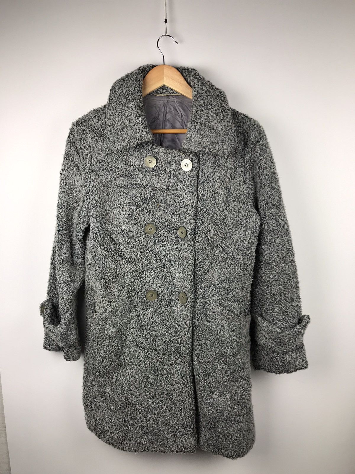 Hysteric Glamour Vtg Hysteric Wool Tweed Sherpa Long Jacket Size US M / EU 48-50 / 2 - 1 Thumbnail