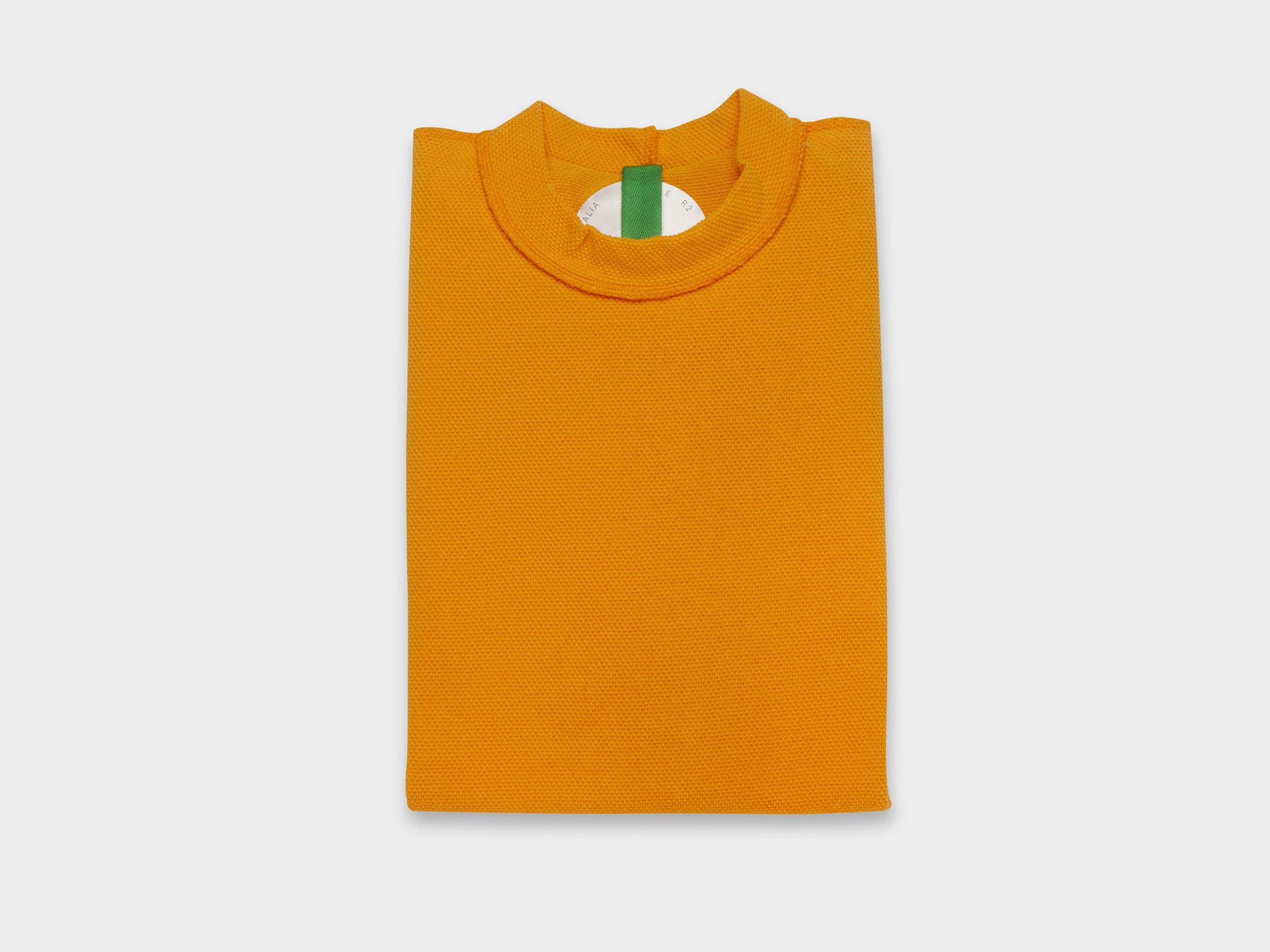 image of Man Tle R2T1 – Orange (Cotton/linen Moss Stitch Jersey), Men's (Size Medium)