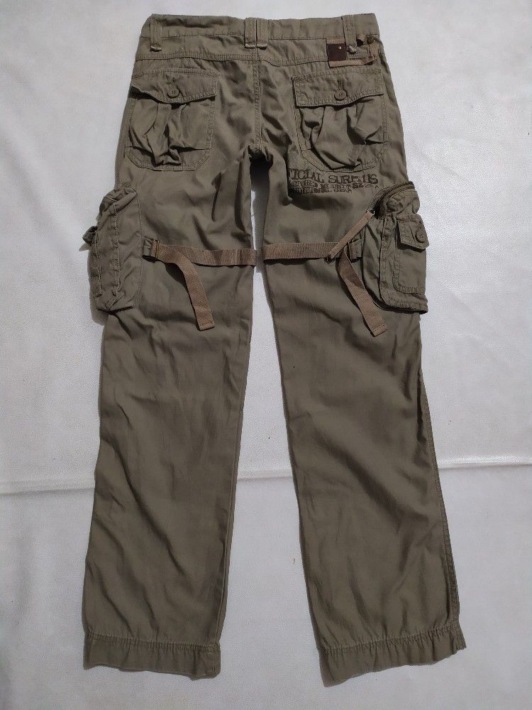 Japanese Brand × Seditionaries 🔥Cargo Multi Pocket punk Bondage Pants by Samuel Kevin Size US 29 - 5 Thumbnail