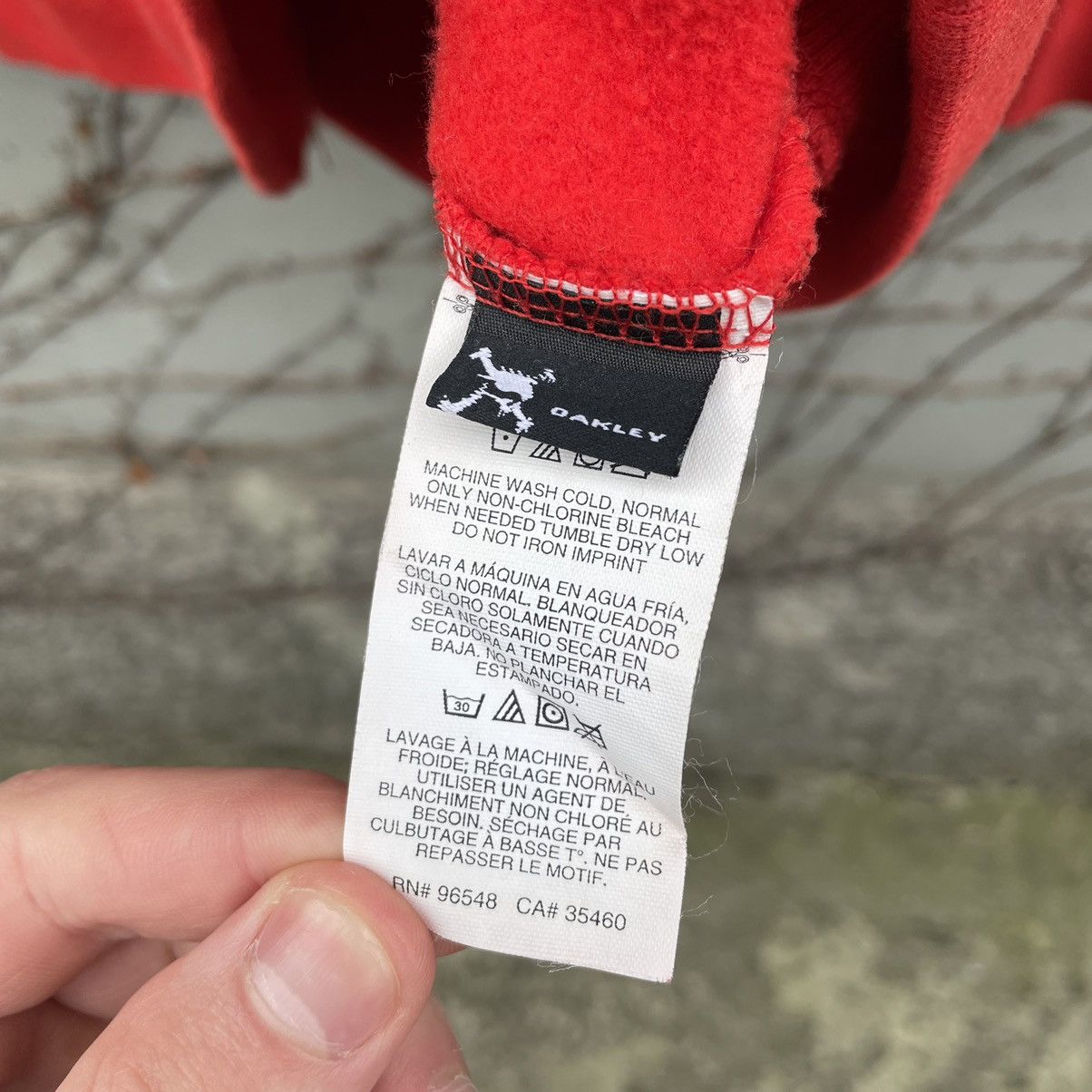 Oakley × Vintage Vintage Oakley Big Logo Zip Hoodie Size US L / EU 52-54 / 3 - 11 Thumbnail
