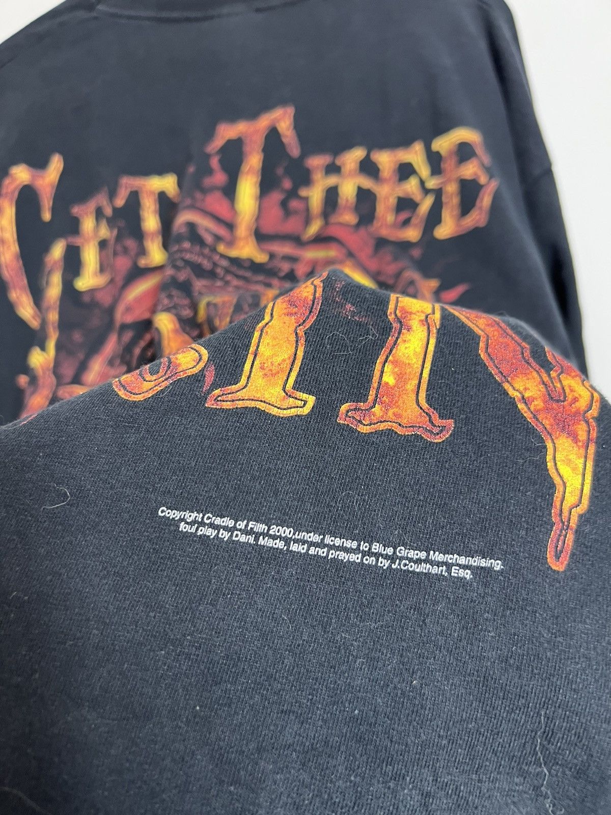 Band Tees Vintage 2000 Cradle of Filth Behind Me Satan 90s Band Tshirt Size US XL / EU 56 / 4 - 10 Thumbnail