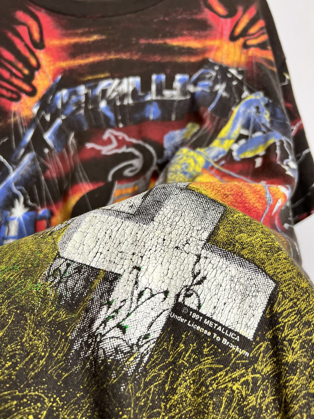 Band Tees Rare Vintage Metallica All Over Print 1991 Metal Band Tee Size US XL / EU 56 / 4 - 6 Thumbnail