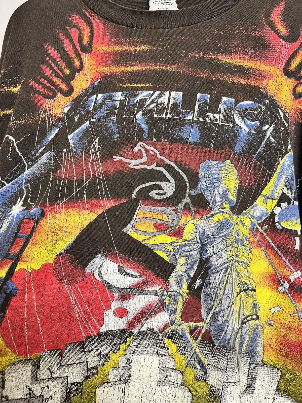 Band Tees Rare Vintage Metallica All Over Print 1991 Metal Band Tee Size US XL / EU 56 / 4 - 8 Thumbnail