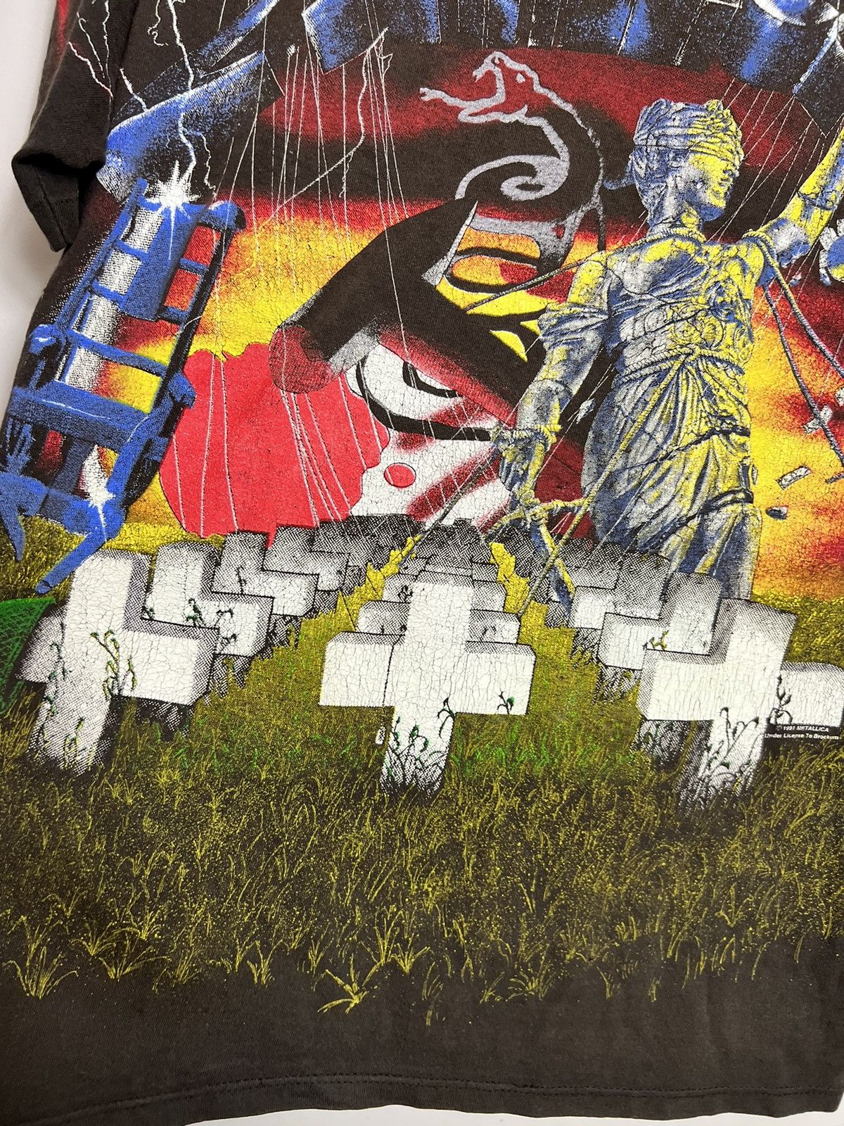 Band Tees Rare Vintage Metallica All Over Print 1991 Metal Band Tee Size US XL / EU 56 / 4 - 13 Thumbnail