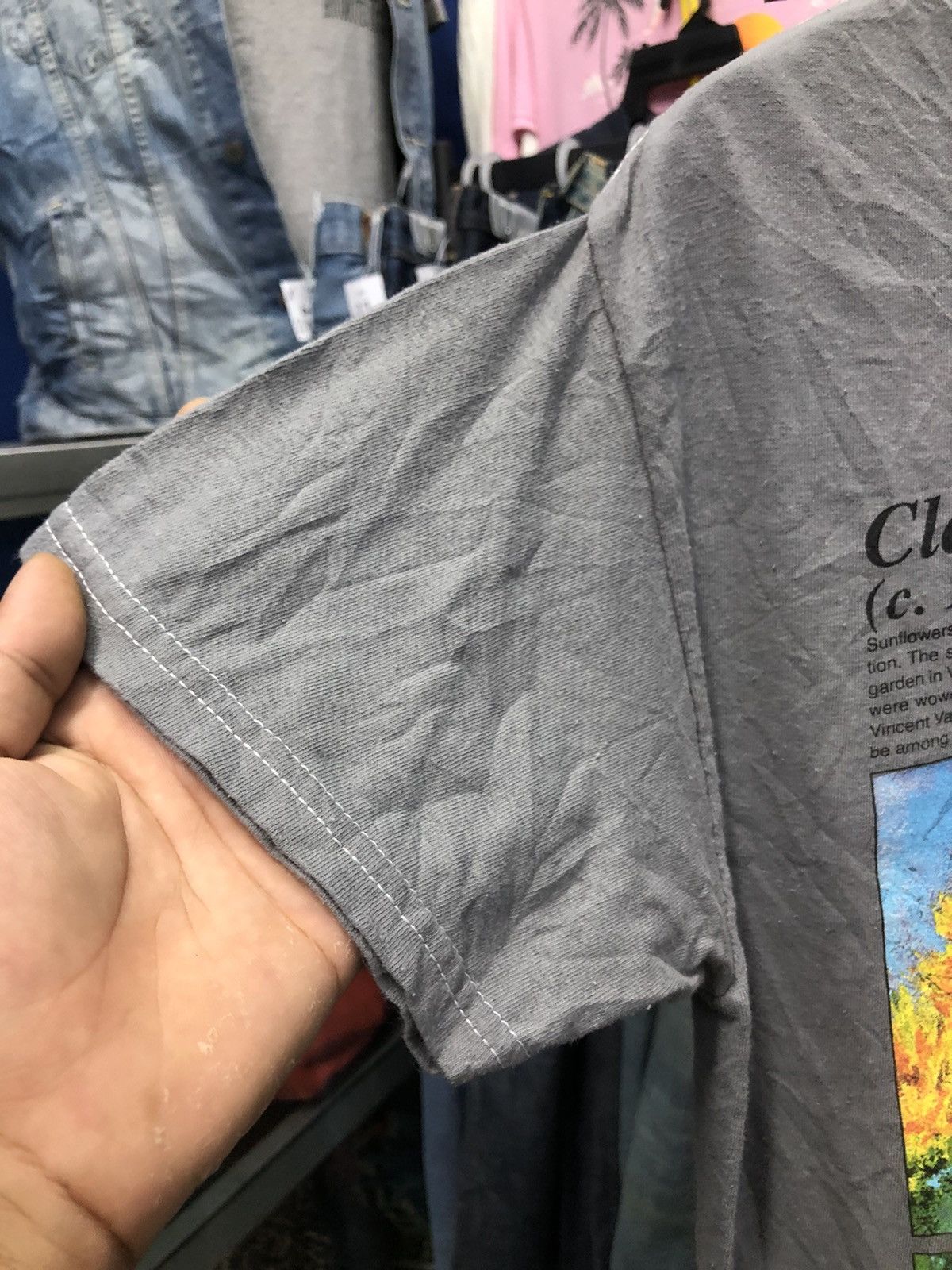 Monet × Vintage Claude Monet Tournesols art graphic tee rare Size US M / EU 48-50 / 2 - 8 Thumbnail
