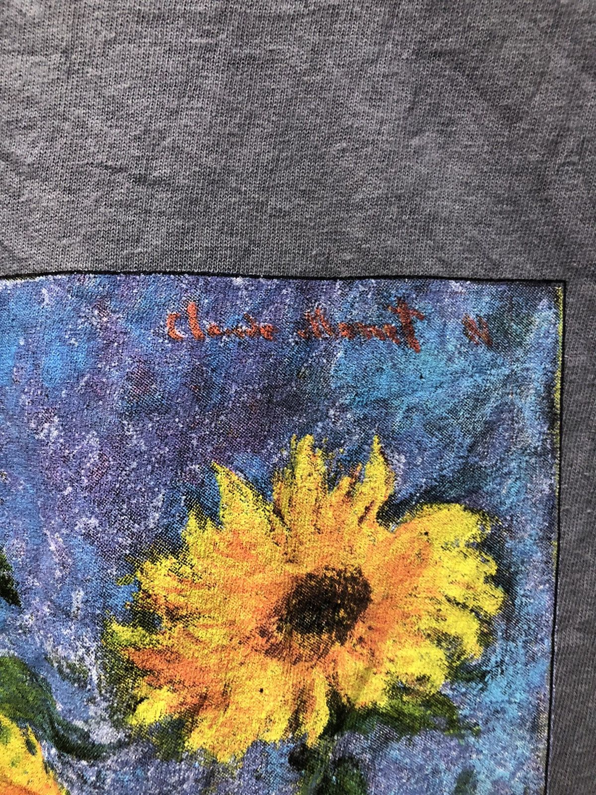 Monet × Vintage Claude Monet Tournesols art graphic tee rare Size US M / EU 48-50 / 2 - 6 Thumbnail