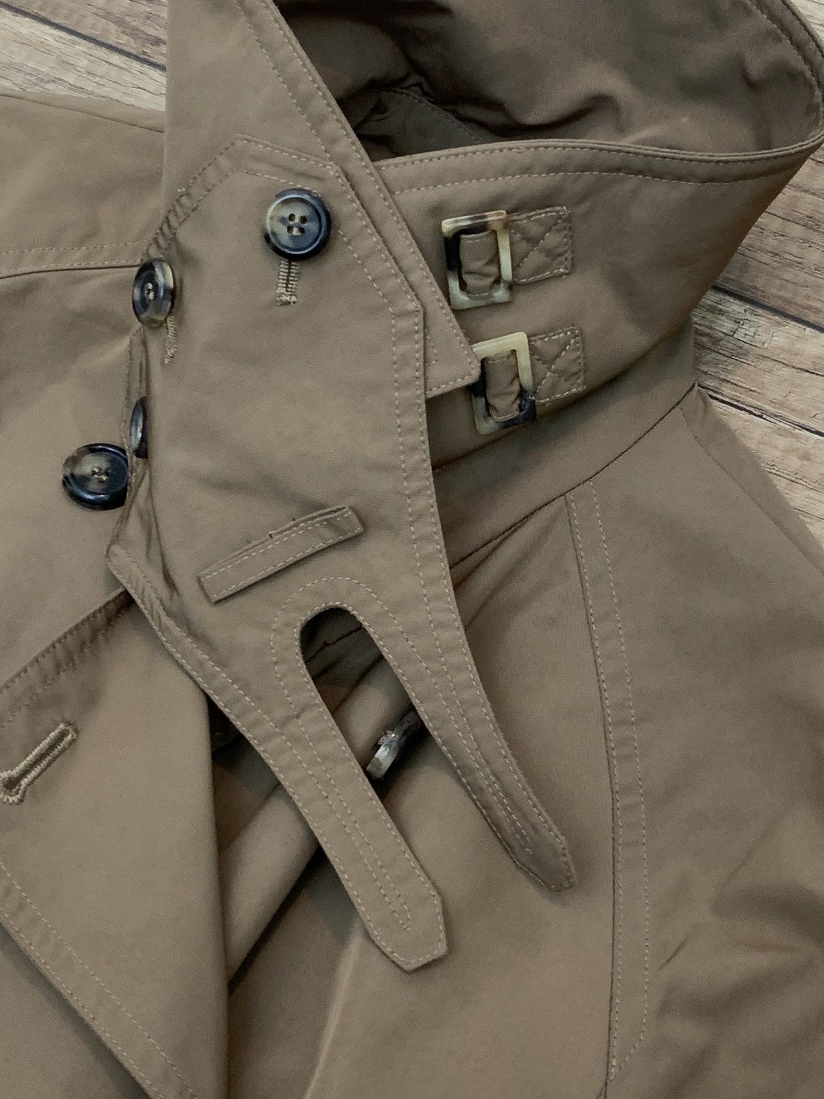 Saint Laurent Paris Yves Saint Laurent Rive Gauche Double Breasted Trench Coat Size L / US 10 / IT 46 - 14 Thumbnail