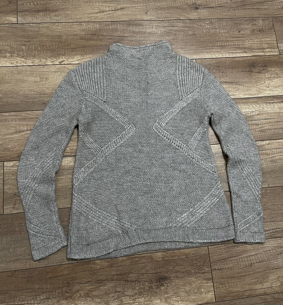 Helmut Lang Helmut Lang Alpaca Camelhair Mock Neck Knit Sweater Jumper Size M / US 6-8 / IT 42-44 - 8 Thumbnail
