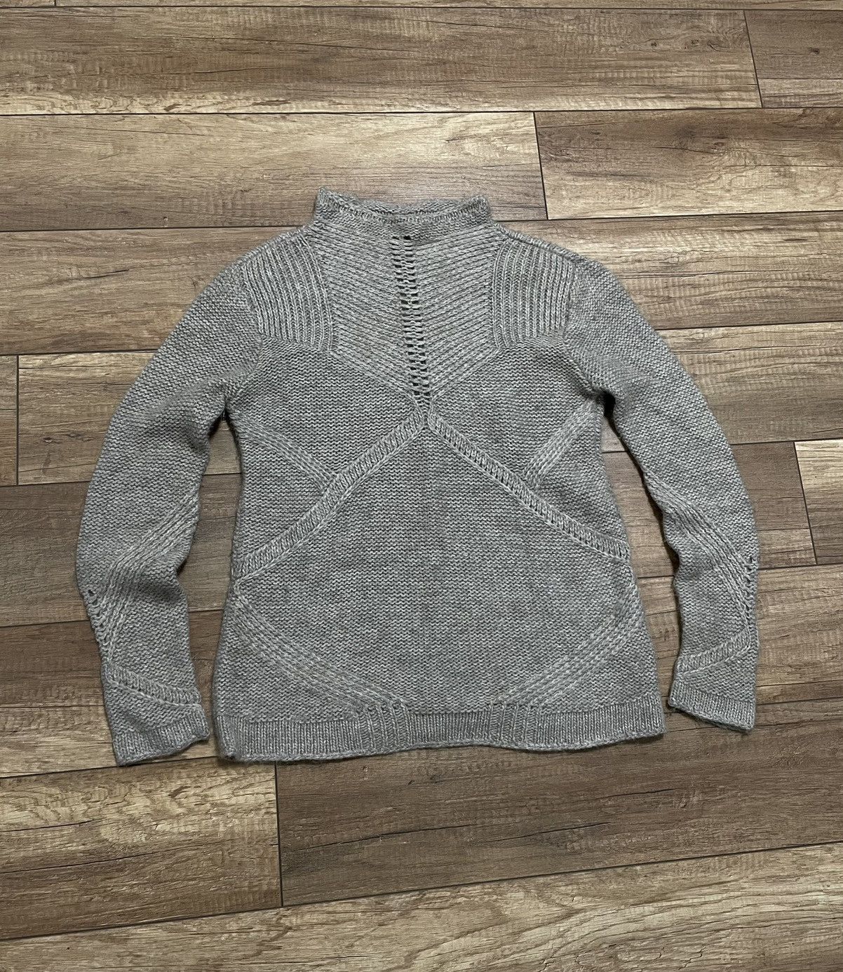 Helmut Lang Helmut Lang Alpaca Camelhair Mock Neck Knit Sweater Jumper Size M / US 6-8 / IT 42-44 - 7 Thumbnail