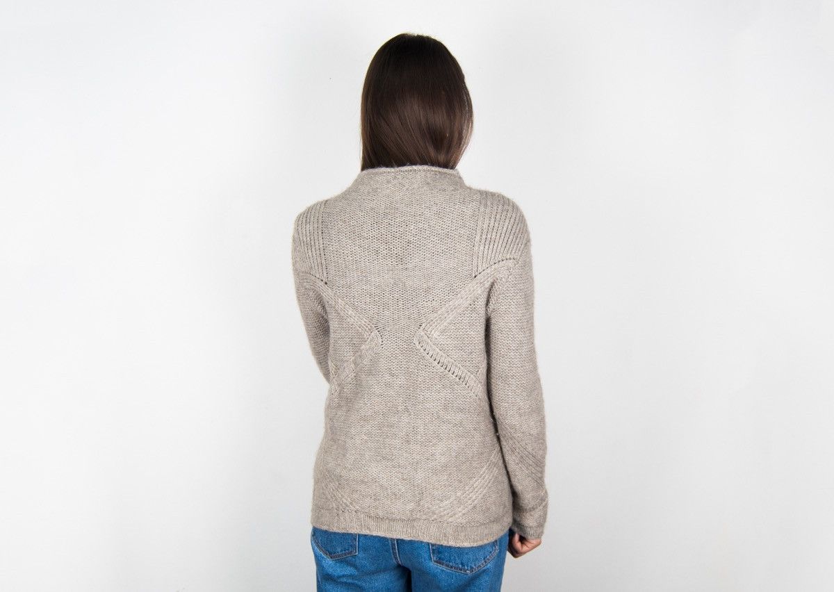 Helmut Lang Helmut Lang Alpaca Camelhair Mock Neck Knit Sweater Jumper Size M / US 6-8 / IT 42-44 - 5 Thumbnail