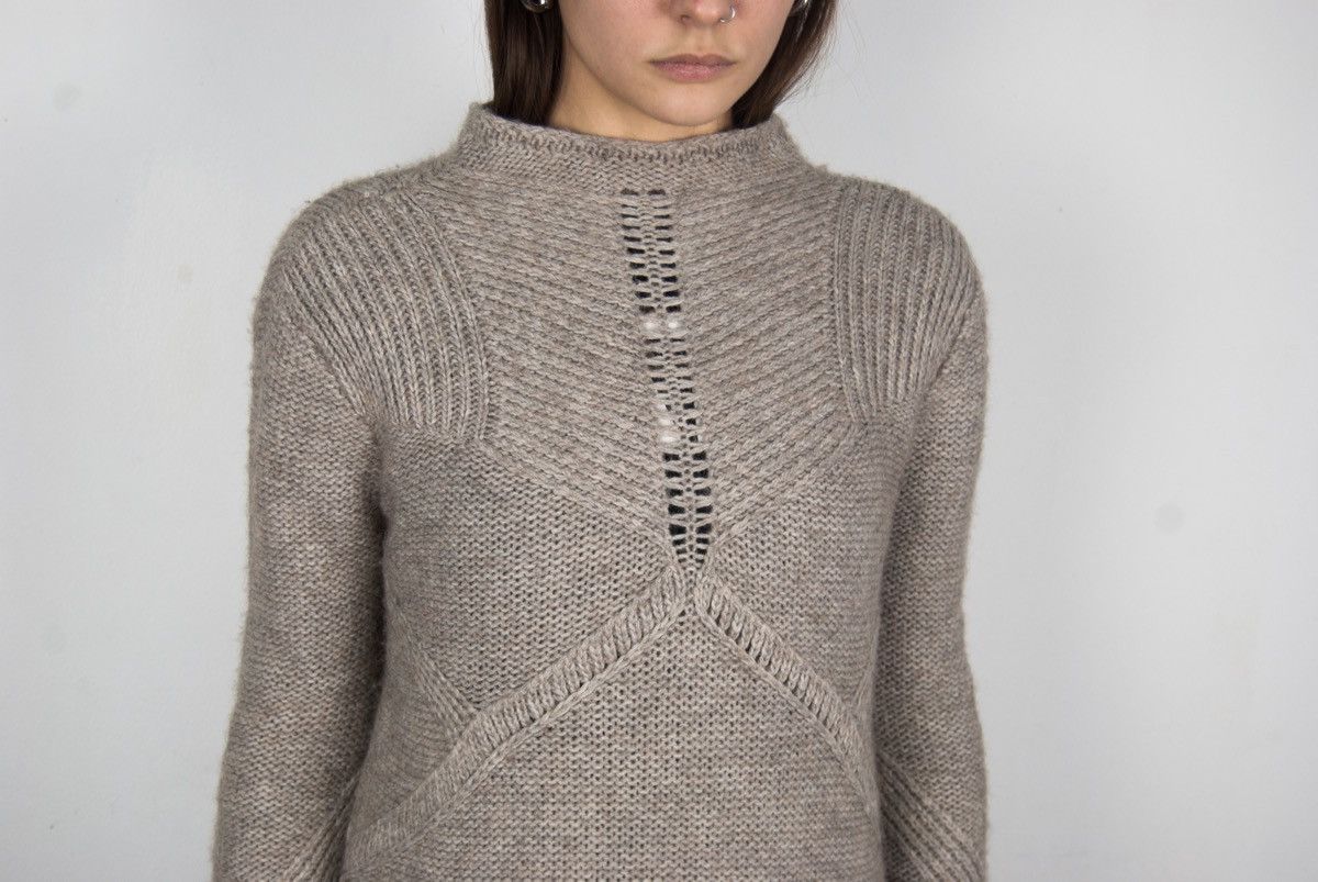 Helmut Lang Helmut Lang Alpaca Camelhair Mock Neck Knit Sweater Jumper Size M / US 6-8 / IT 42-44 - 2 Thumbnail