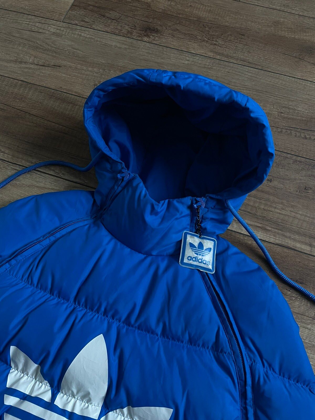 Adidas RARE Adidas Originals Down Hooded Poncho Puffer Jacket Size XS / US 0-2 / IT 36-38 - 5 Thumbnail