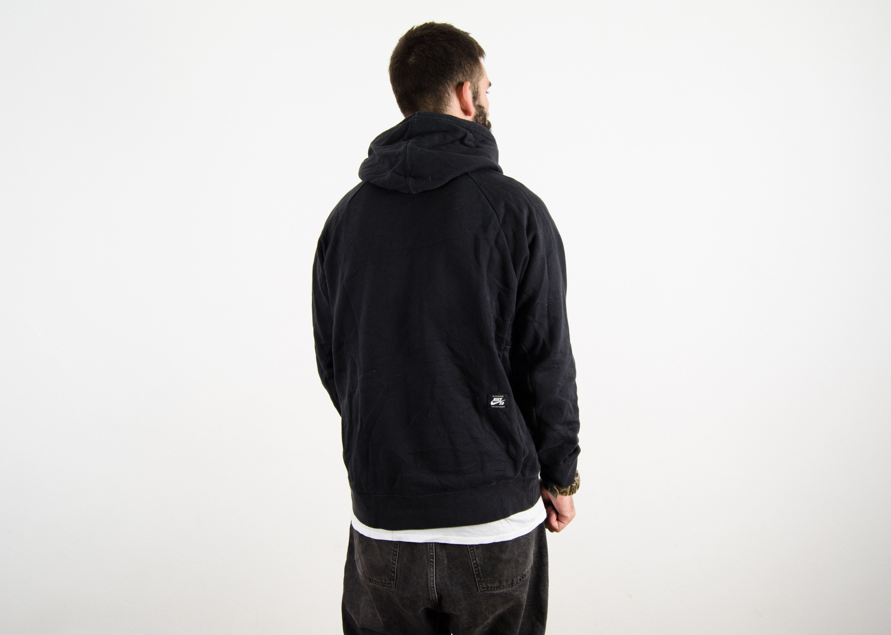 Vintage Nike SB Big Logo Black Hoodie