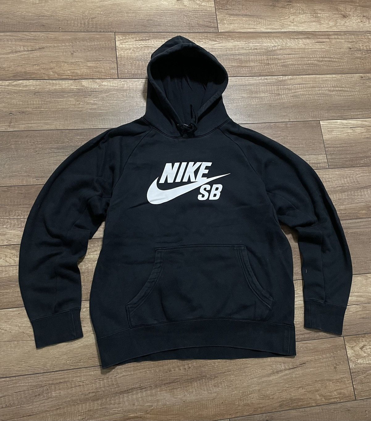 Vintage Nike SB Big Logo Black Hoodie