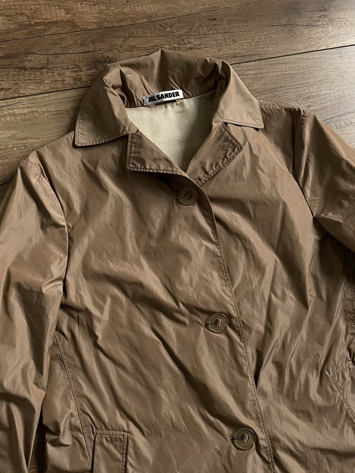 Jil Sander Jil Sander Beige Brown Trench Coat Jacket Size M / US 6-8 / IT 42-44 - 4 Thumbnail
