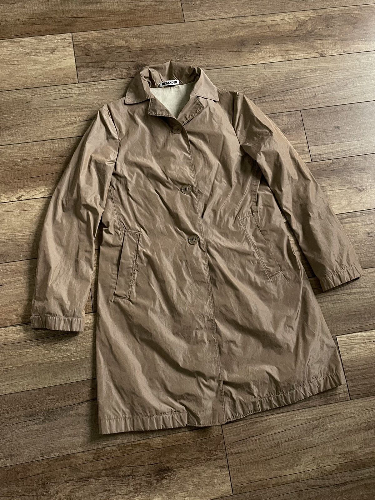 Jil Sander Jil Sander Beige Brown Trench Coat Jacket Size M / US 6-8 / IT 42-44 - 1 Thumbnail