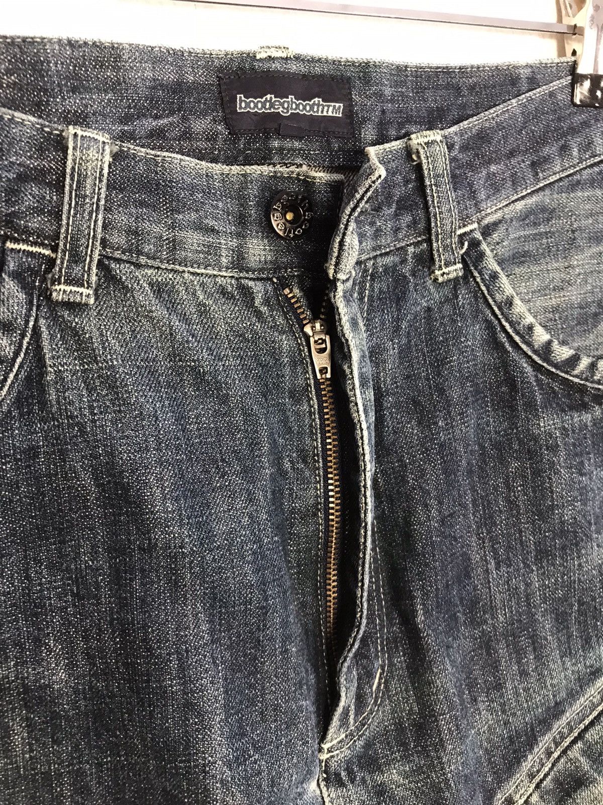 Japanese Brand × Vintage Vintage Bootlegbooth Light Wash Zipper Jeans Design Size US 32 / EU 48 - 9 Thumbnail