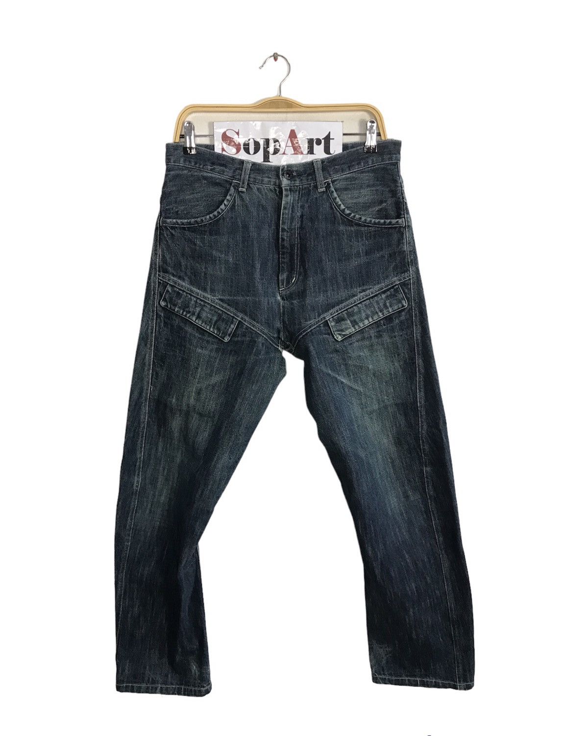Japanese Brand × Vintage Vintage Bootlegbooth Light Wash Zipper Jeans Design Size US 32 / EU 48 - 1 Thumbnail