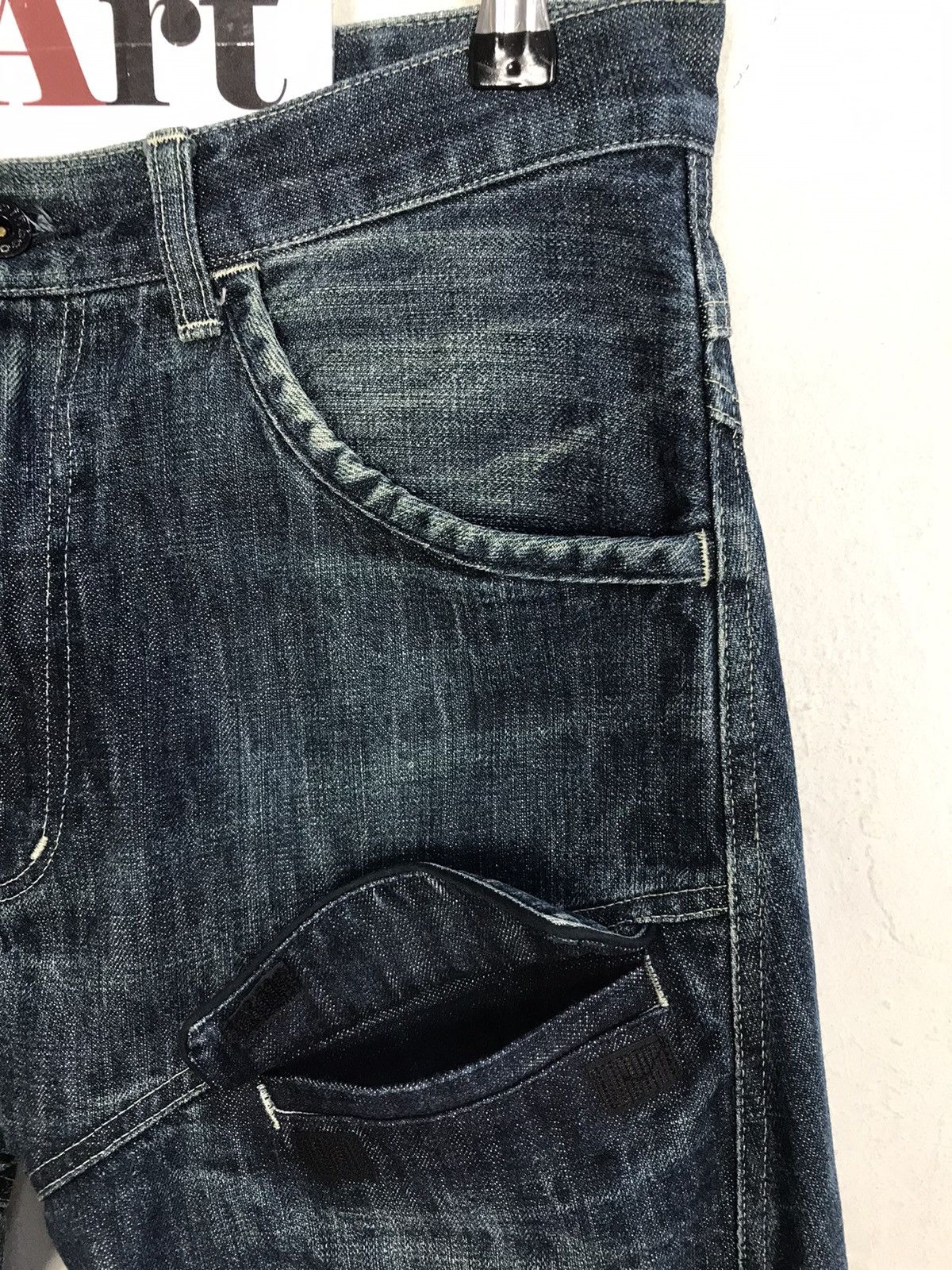 Japanese Brand × Vintage Vintage Bootlegbooth Light Wash Zipper Jeans Design Size US 32 / EU 48 - 5 Thumbnail
