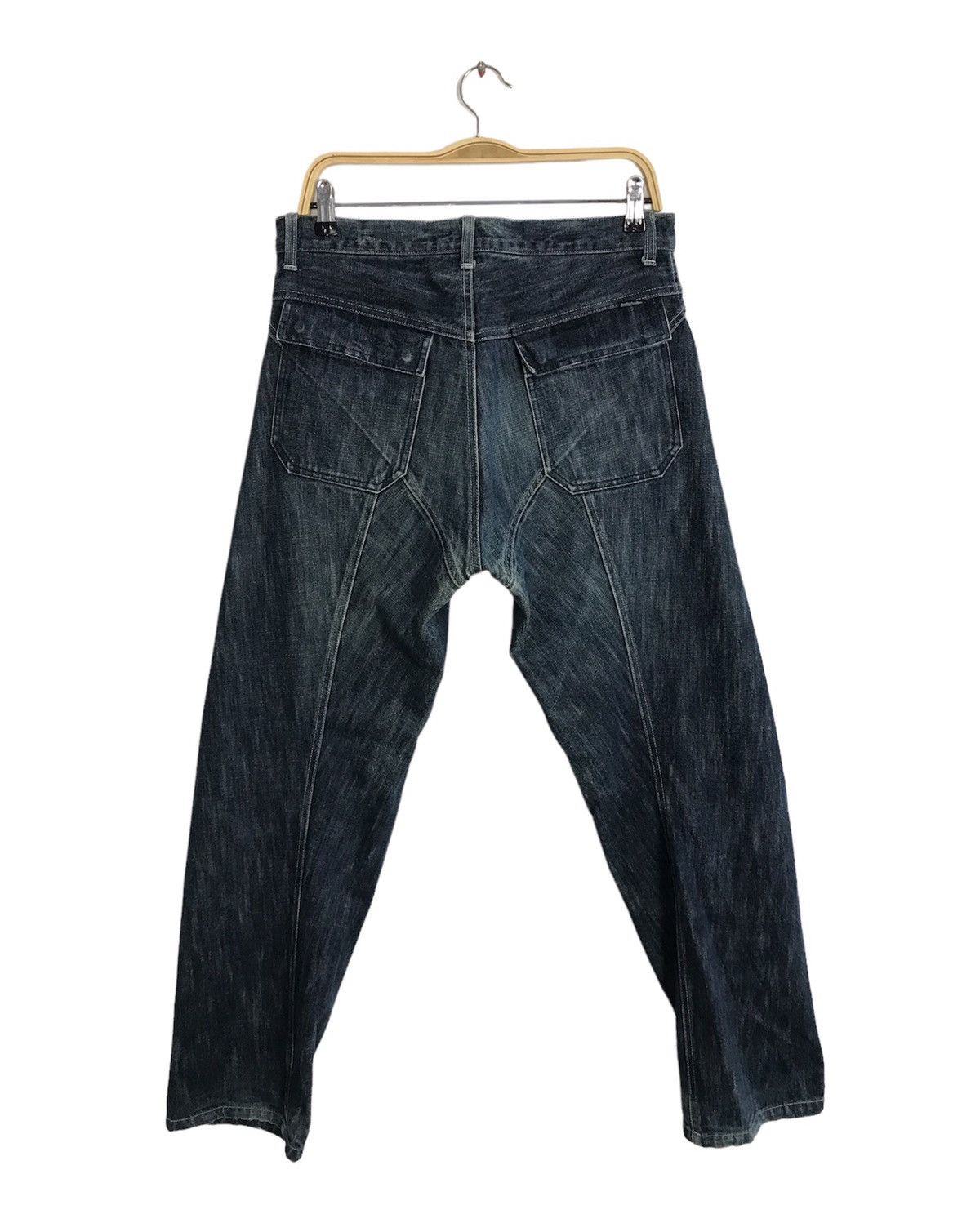 Japanese Brand × Vintage Vintage Bootlegbooth Light Wash Zipper Jeans Design Size US 32 / EU 48 - 2 Thumbnail