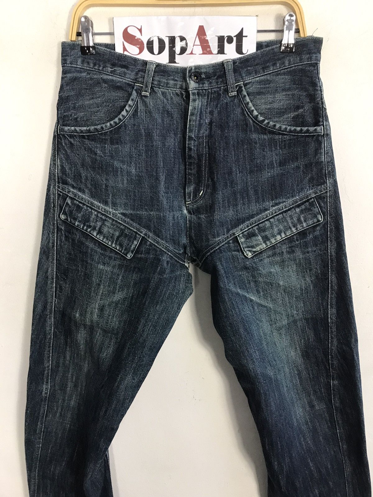 Japanese Brand × Vintage Vintage Bootlegbooth Light Wash Zipper Jeans Design Size US 32 / EU 48 - 3 Thumbnail