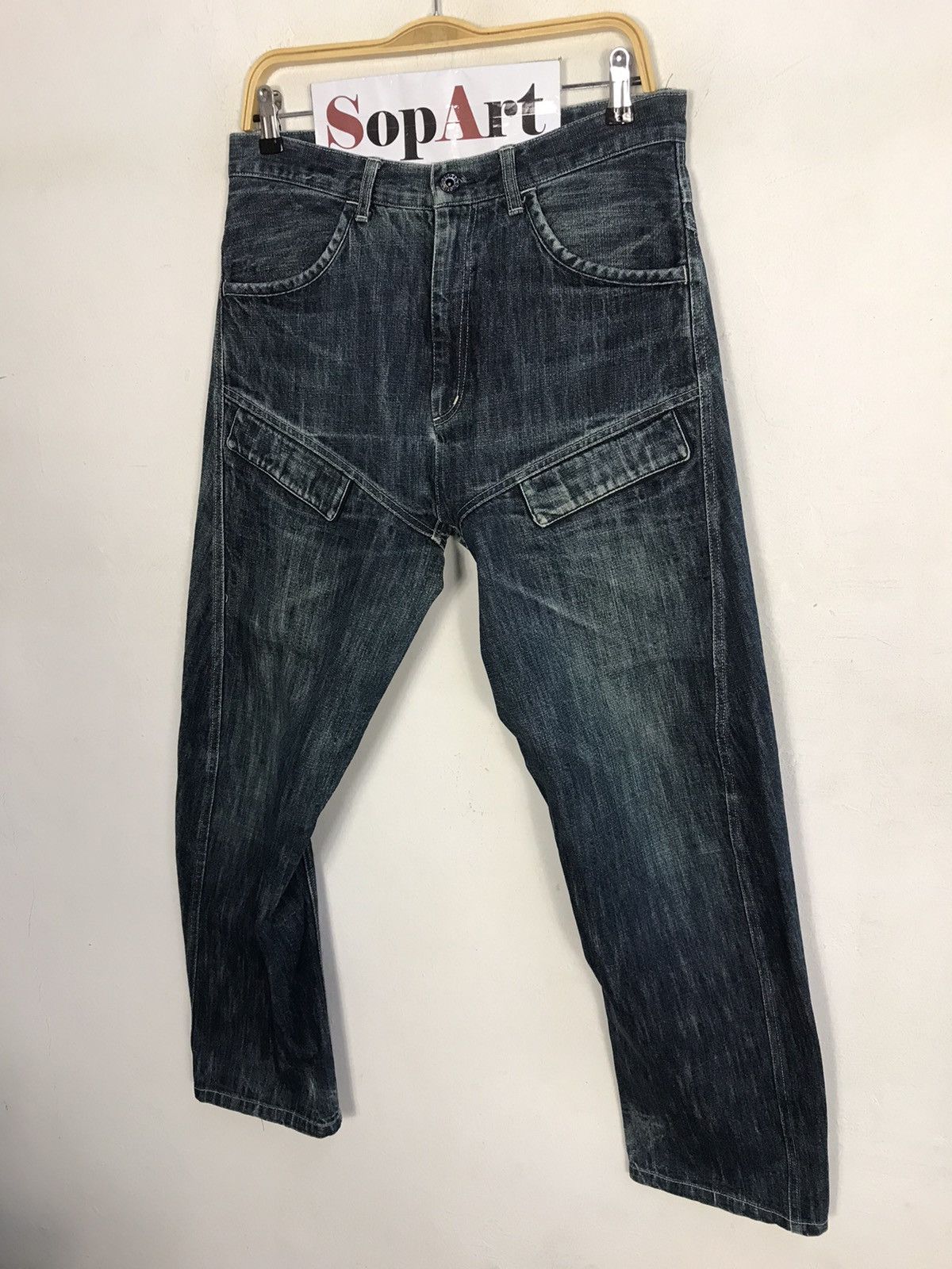 Japanese Brand × Vintage Vintage Bootlegbooth Light Wash Zipper Jeans Design Size US 32 / EU 48 - 4 Thumbnail