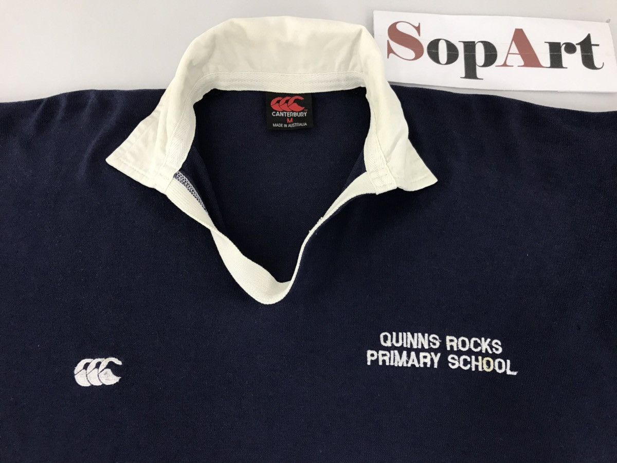 Canterbury of New Zealand × NFL × Vintage Vintage Canterbury Quinns Rocks Primary School Polo Rugby Size US L / EU 52-54 / 3 - 4 Thumbnail