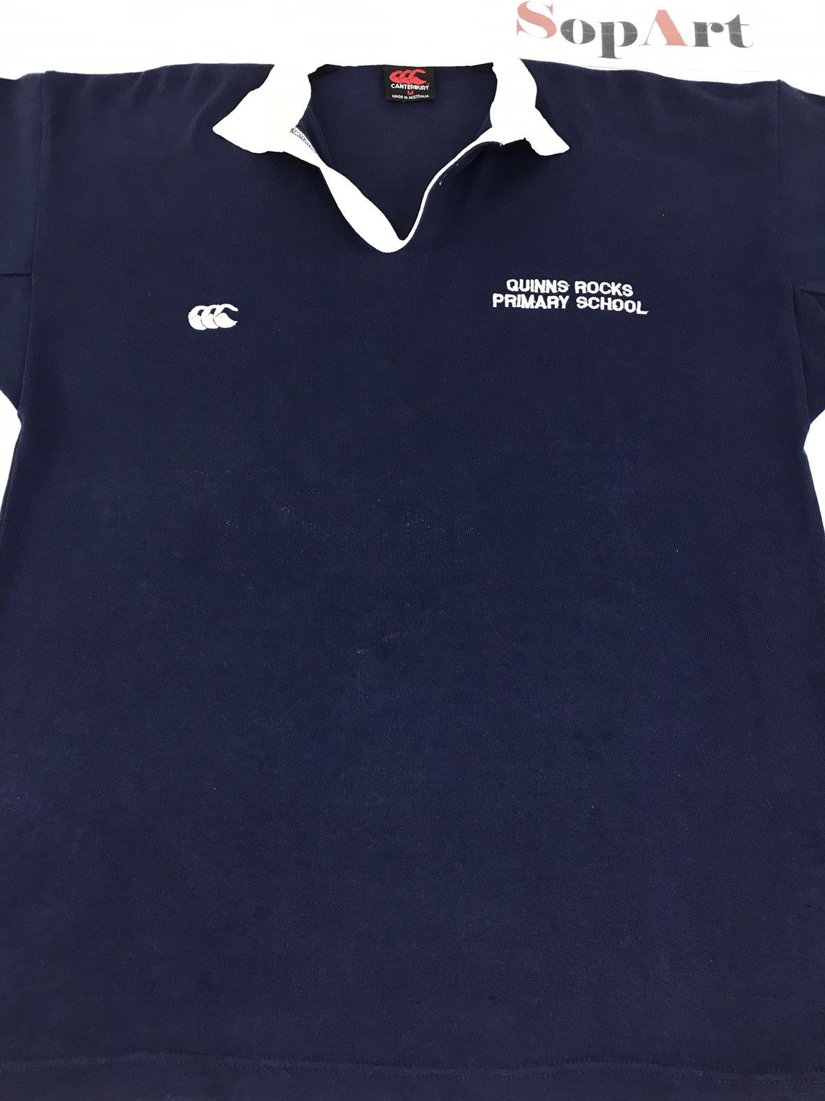 Canterbury of New Zealand × NFL × Vintage Vintage Canterbury Quinns Rocks Primary School Polo Rugby Size US L / EU 52-54 / 3 - 3 Thumbnail