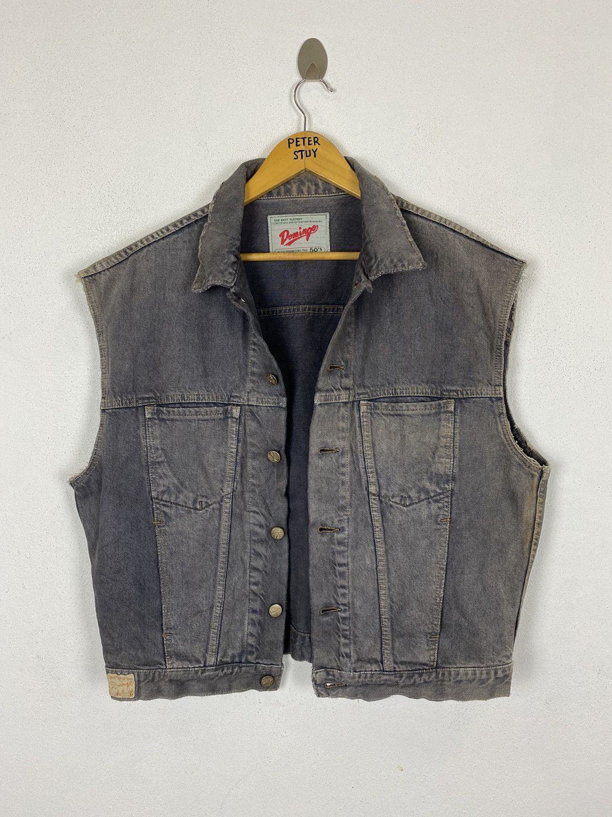 Vintage VINTAGE DOMINGO DENIM VEST Size US L / EU 52-54 / 3 - 2 Thumbnail