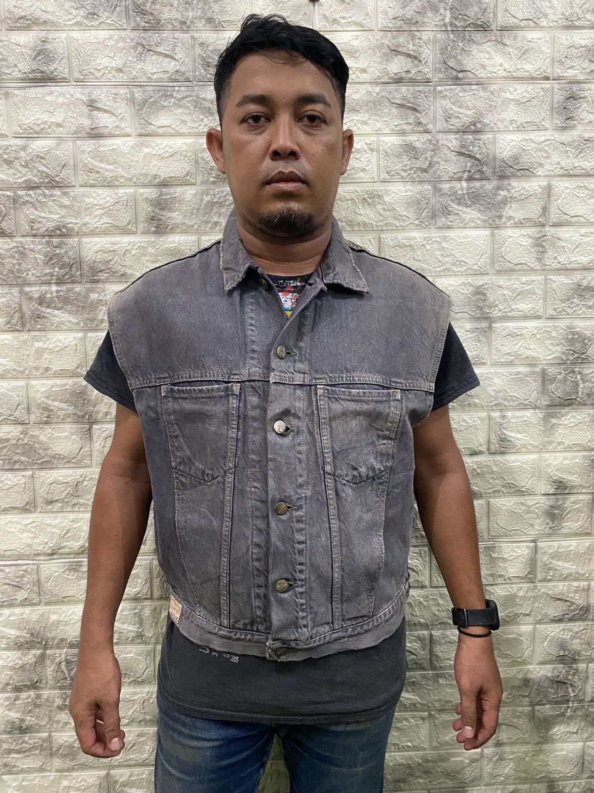 Vintage VINTAGE DOMINGO DENIM VEST Size US L / EU 52-54 / 3 - 12 Thumbnail