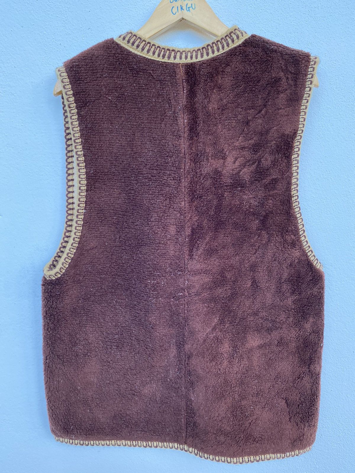 Japanese Brand × Vintage 🔥NICE DESIGN VINTAGE CARPETED VEST Size US L / EU 52-54 / 3 - 2 Thumbnail
