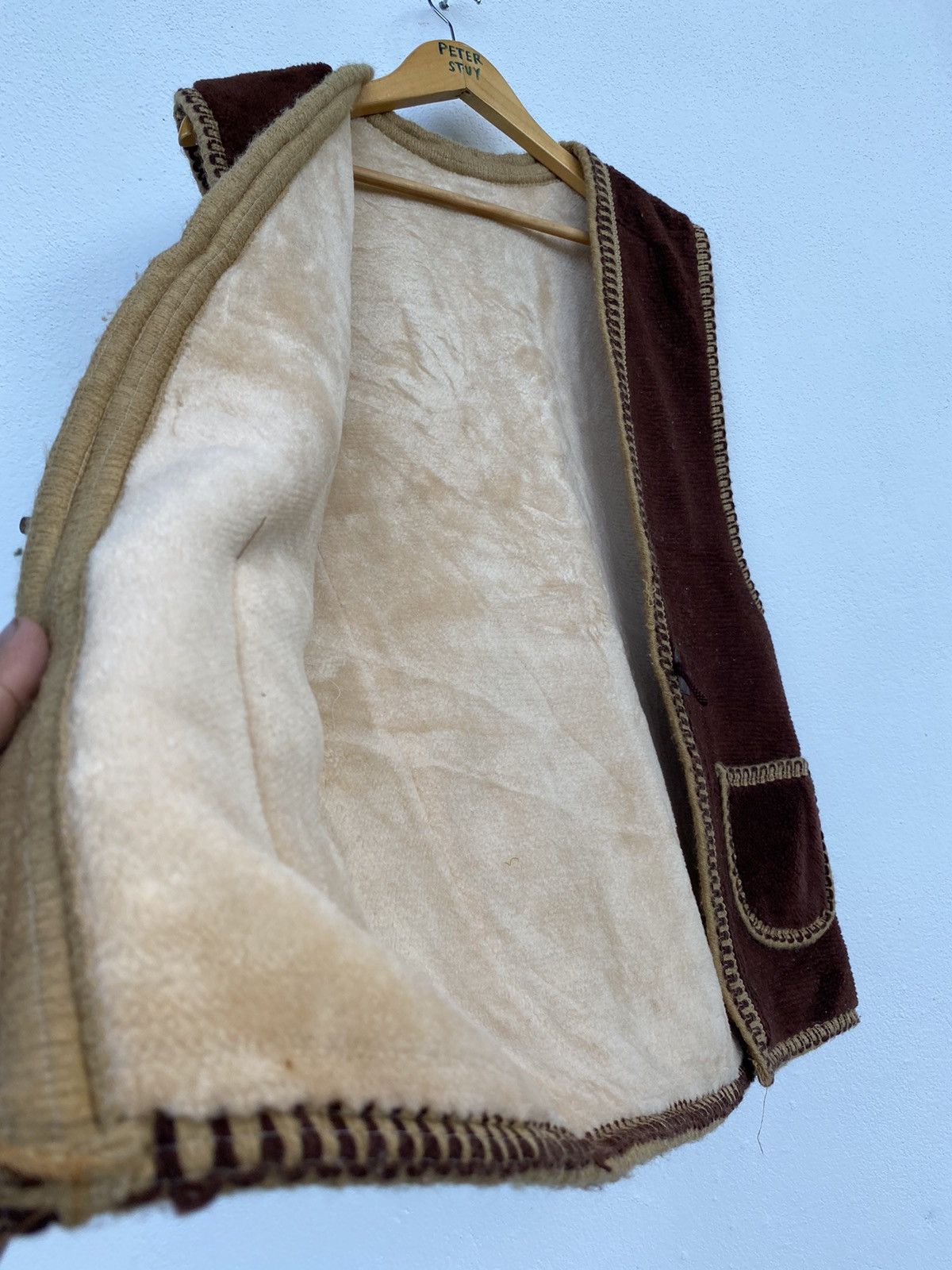 Japanese Brand × Vintage 🔥NICE DESIGN VINTAGE CARPETED VEST Size US L / EU 52-54 / 3 - 6 Thumbnail