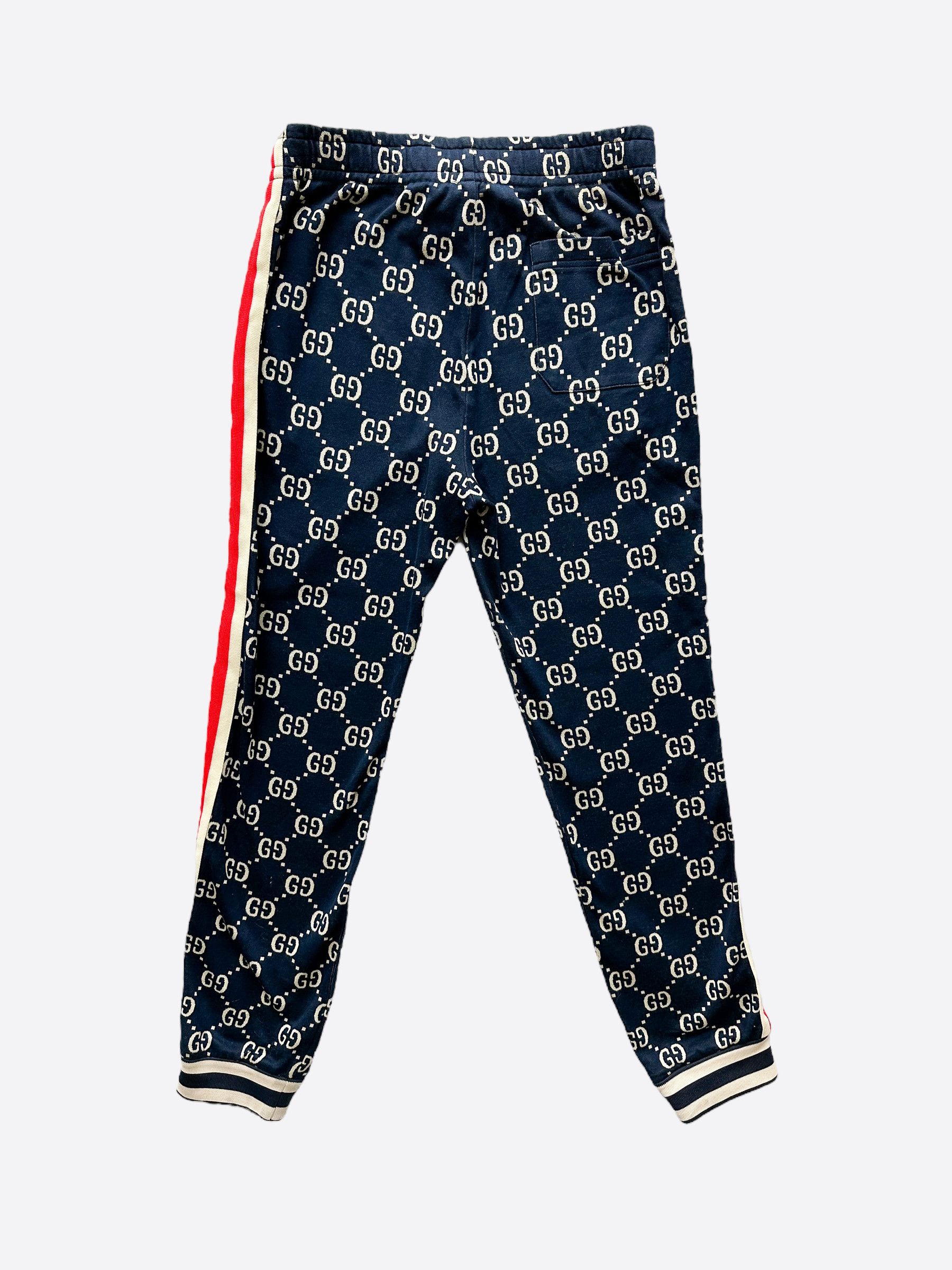 Gucci Gucci Blue & White GG Monogram Trackpants Size US 30 / EU 46 - 2 Thumbnail