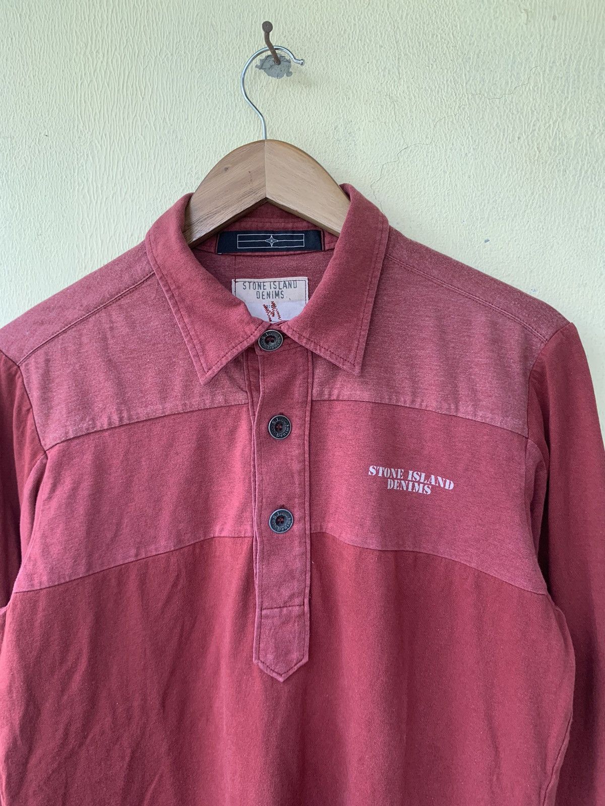 Stone Island Vintage stone island denim Polo Longsleeve Size US M / EU 48-50 / 2 - 2 Thumbnail