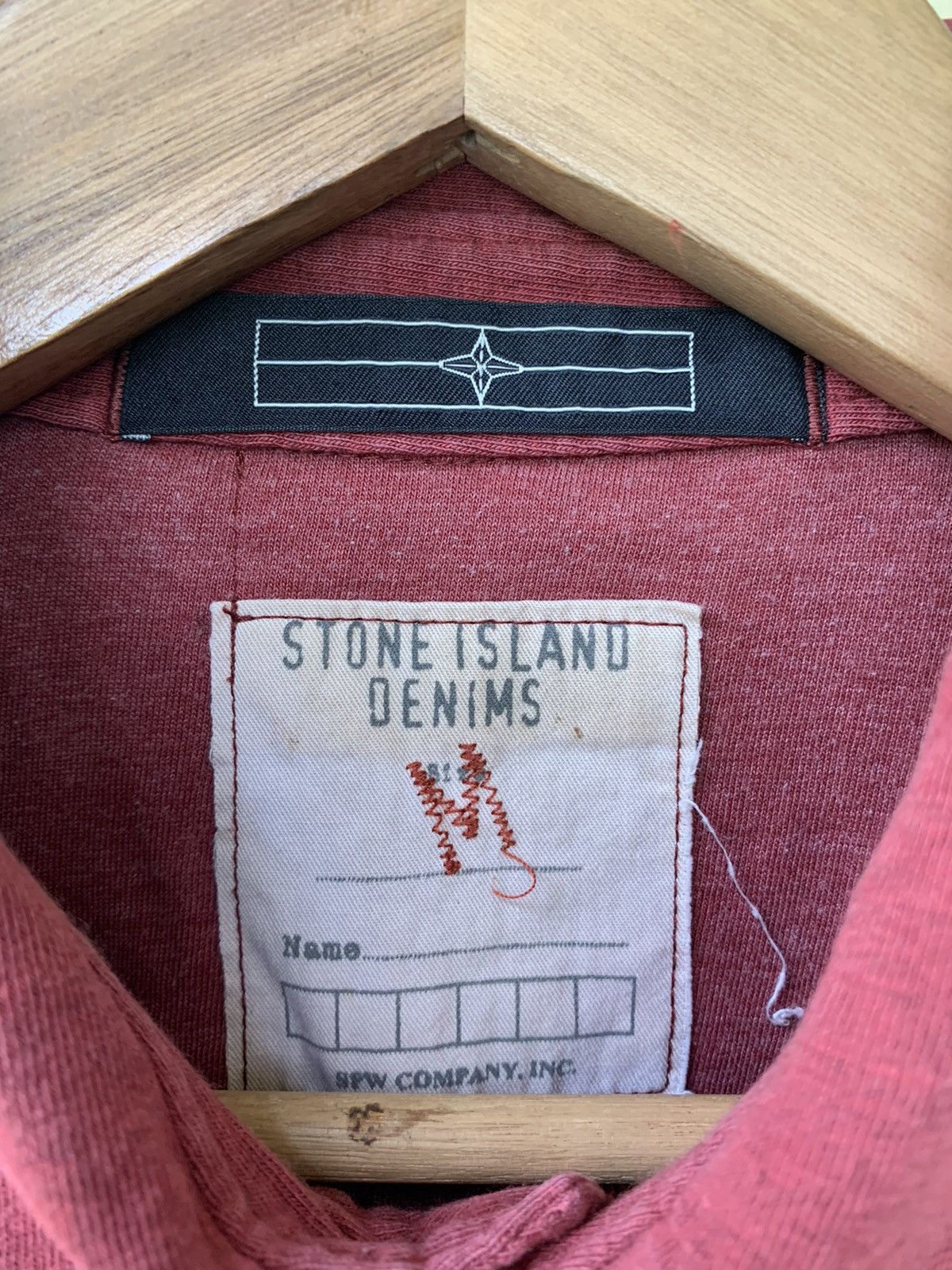Stone Island Vintage stone island denim Polo Longsleeve Size US M / EU 48-50 / 2 - 4 Thumbnail