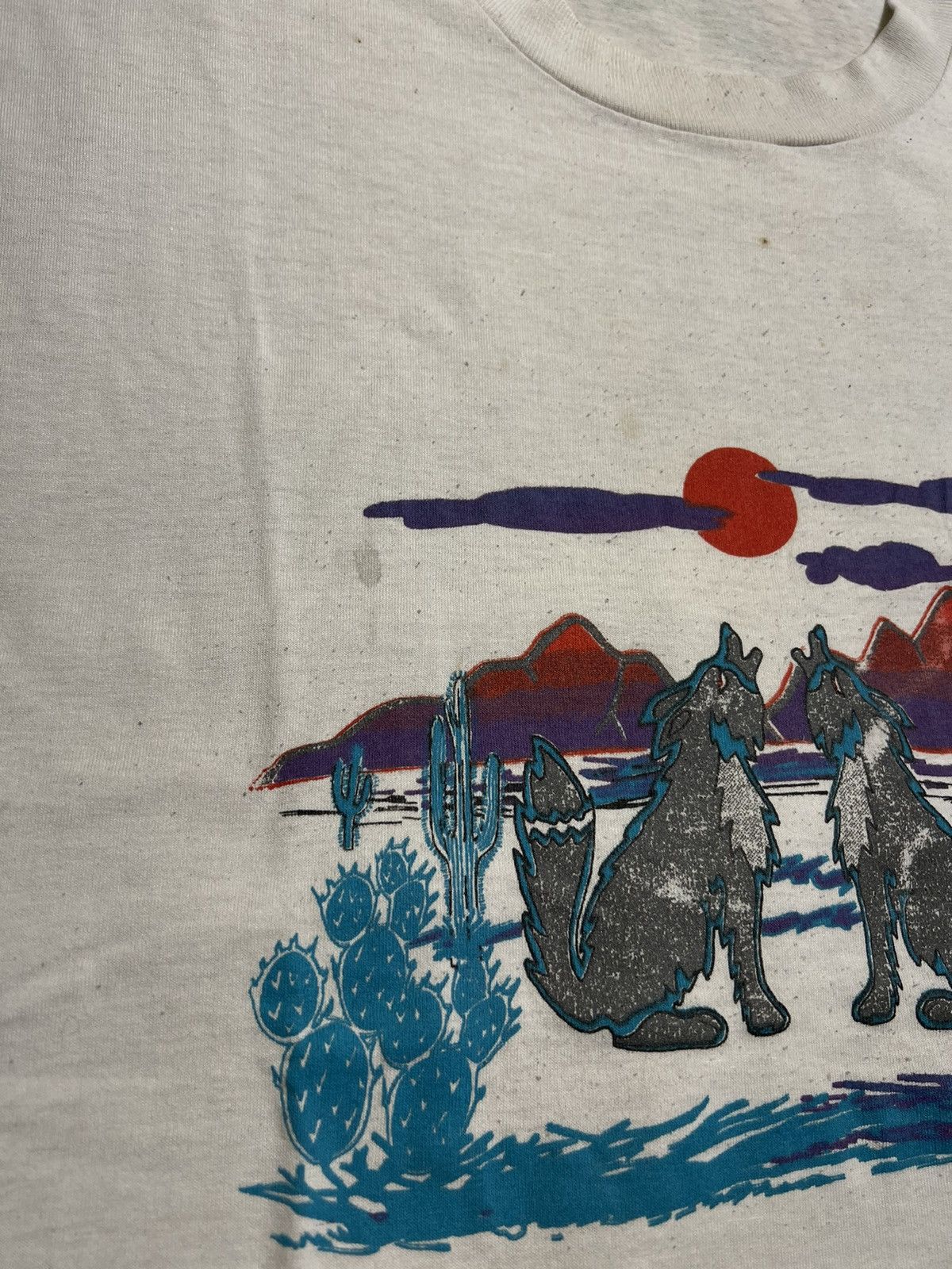 Vintage ***FINAL DROP***RARE 80s screen stars wolf shirt XL Size US XL / EU 56 / 4 - 6 Thumbnail