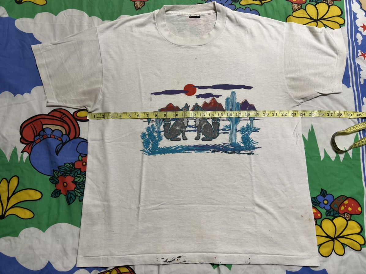 Vintage ***FINAL DROP***RARE 80s screen stars wolf shirt XL Size US XL / EU 56 / 4 - 1 Thumbnail
