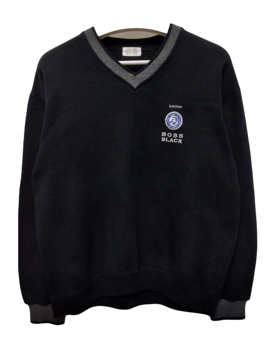Japanese Brand Vintage Suntory Coffee Boss Black Sweatshirt Size US L / EU 52-54 / 3 - 1 Thumbnail