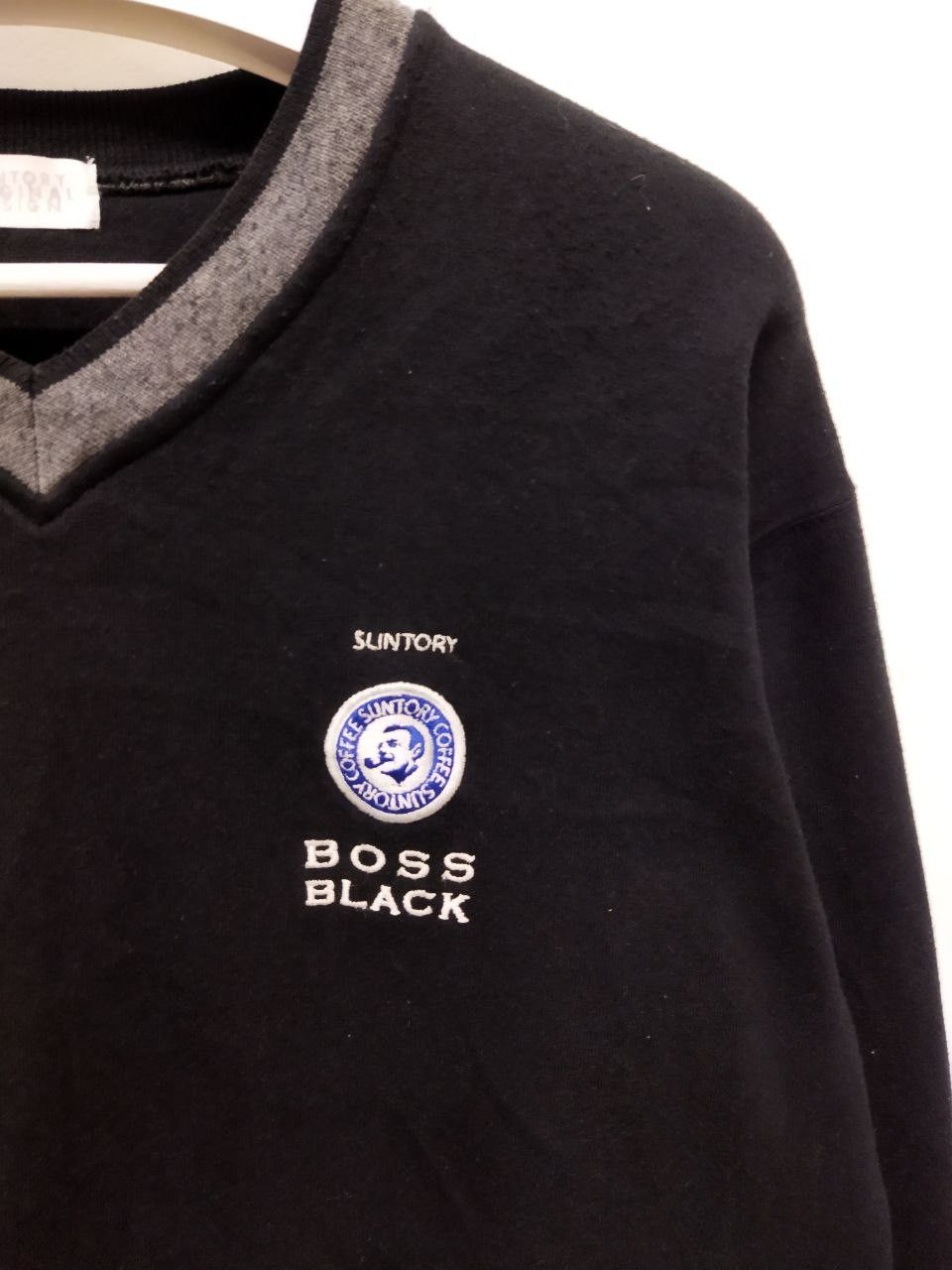 Japanese Brand Vintage Suntory Coffee Boss Black Sweatshirt Size US L / EU 52-54 / 3 - 2 Thumbnail