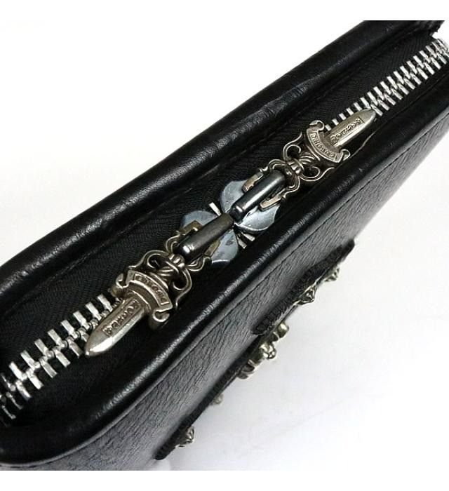 Chrome Hearts Chrome Hearts Small Cross Patch Leather Zip MultiCase/Wallet Size ONE SIZE - 5 Thumbnail