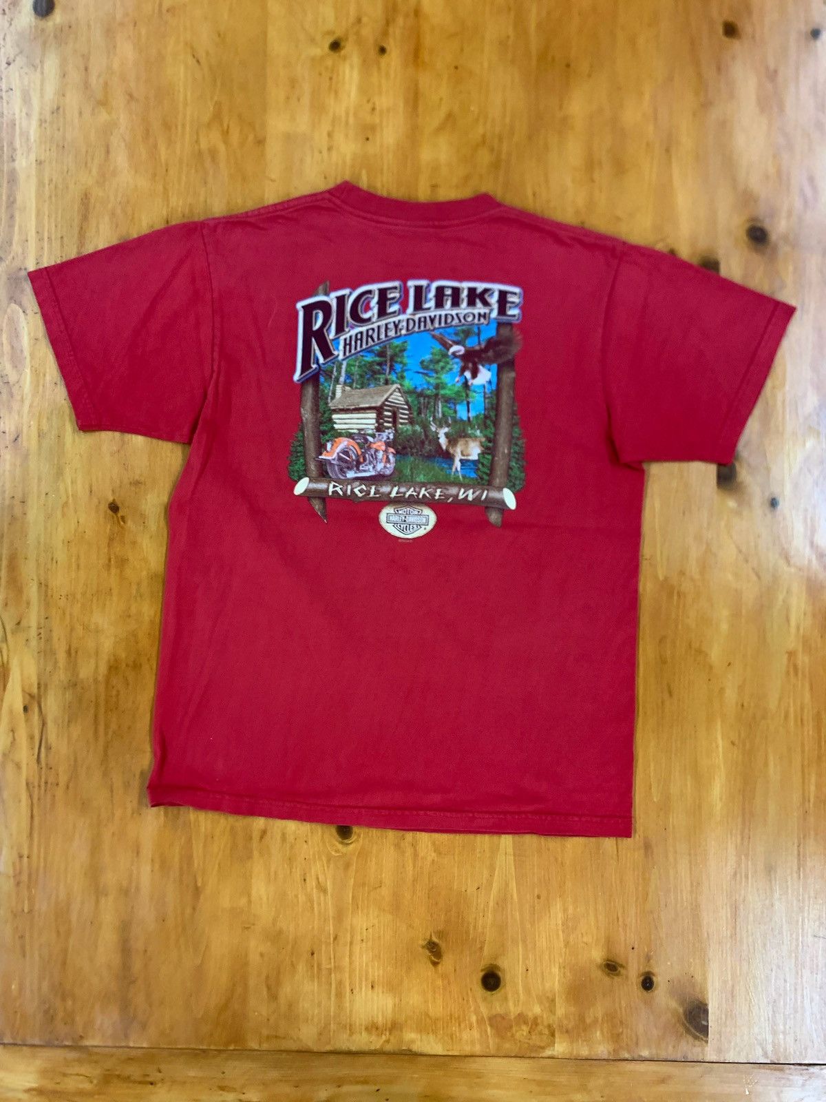 Harley Davidson × Vintage Vintage Harley Davidson Rice Lake Tee Size US L / EU 52-54 / 3 - 1 Thumbnail