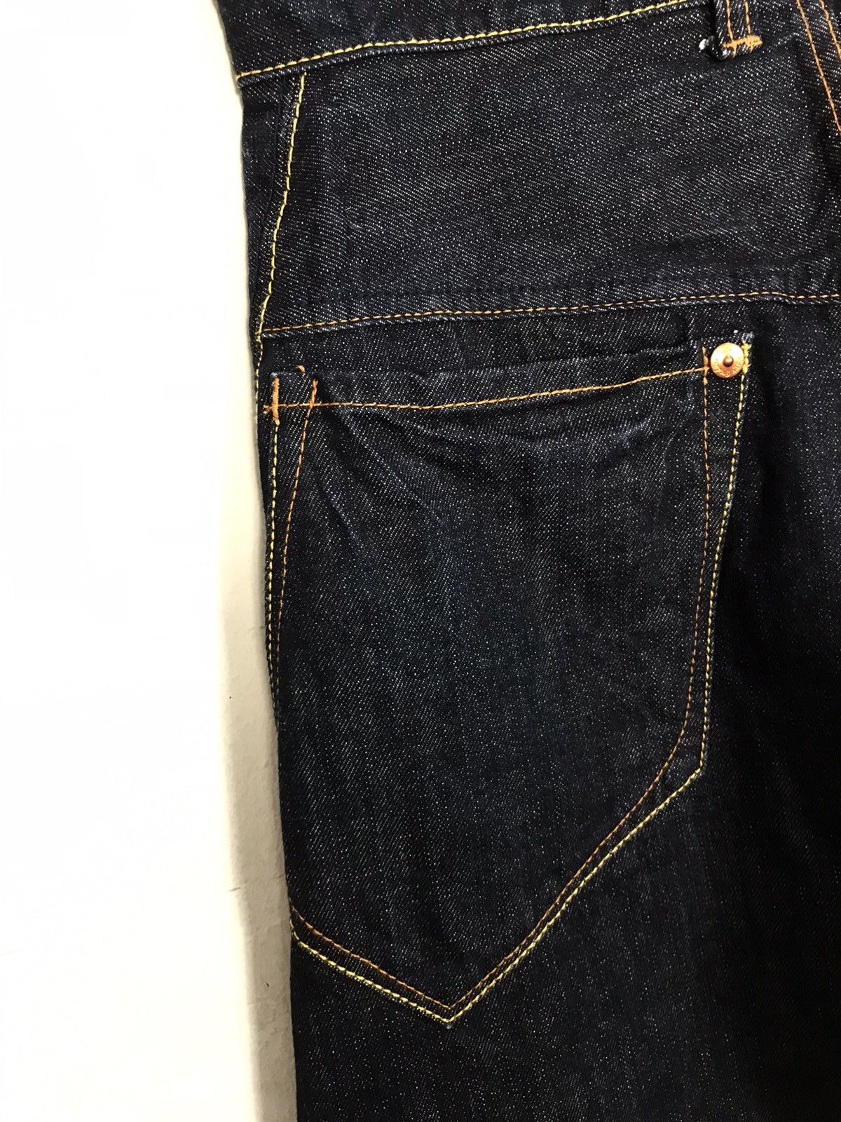Japanese Brand × Vintage Vintage Navy Produce Indigo Denim Jeans Style Size US 30 / EU 46 - 13 Thumbnail