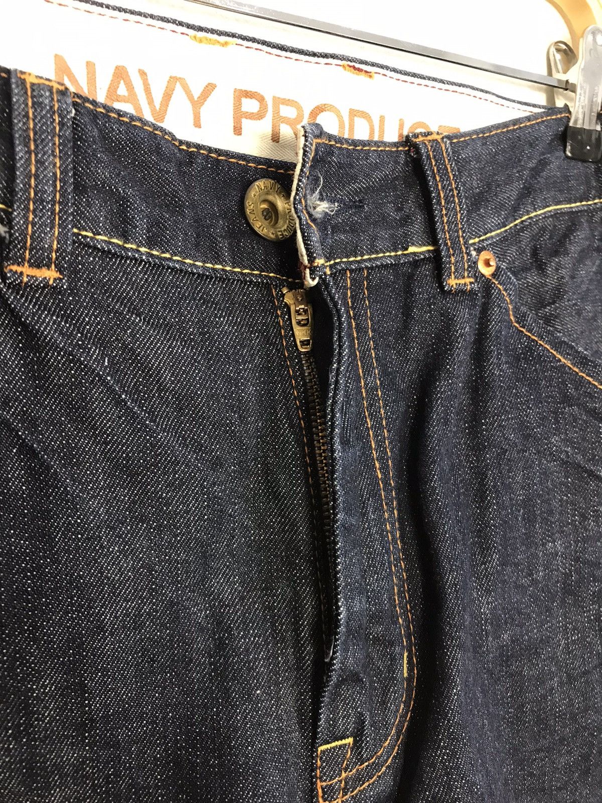 Japanese Brand × Vintage Vintage Navy Produce Indigo Denim Jeans Style Size US 30 / EU 46 - 10 Thumbnail